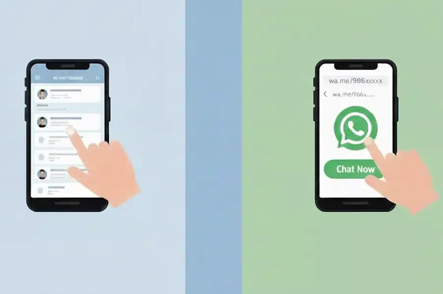 ارسال واتس بدون حفظ الرقم بسرعة فائقة لتواصل أسهل مع عملائك 4 استخدام الرابط المباشر