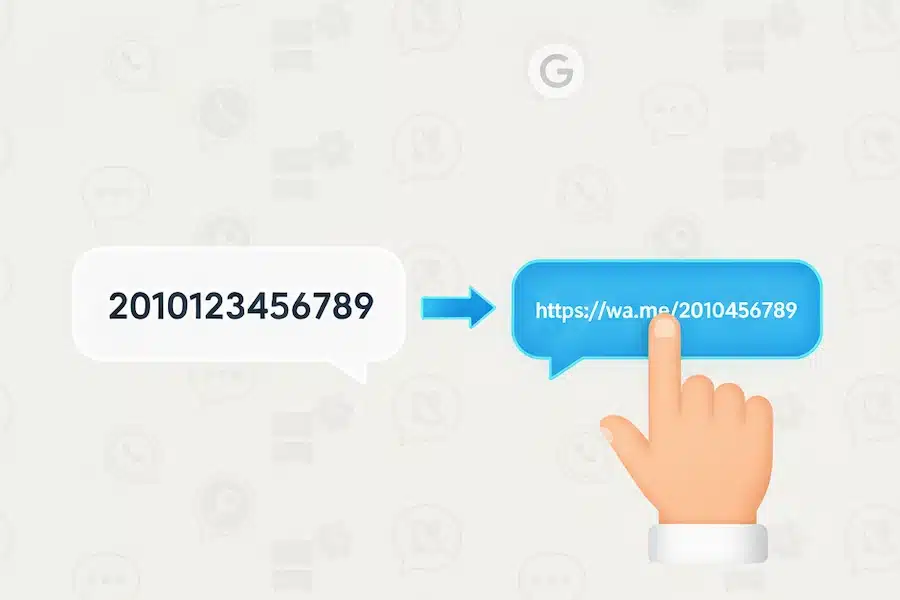 رابط واتس اب لرقم جوالك: تواصل فوري واحترافي دون كشف الرقم 2 توليد رابط رقم واتساب