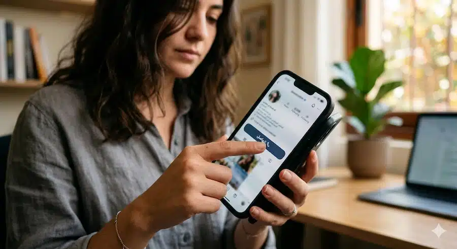 تحويل رقم الواتس لرابط: الطريقة الصحيحة مع أمثلة سعودية 2 شخص يضغط على رابط تواصل عبر الهاتف لفتح محادثة واتساب مباشرة.