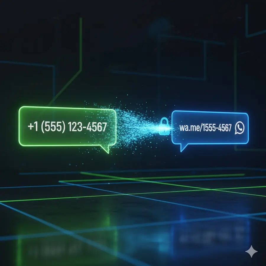 خطوات تحويل الرقم الى رابط واتس اب مجانًا بأسهل وأسرع طريقة 4 انشاء رابط واتس اب