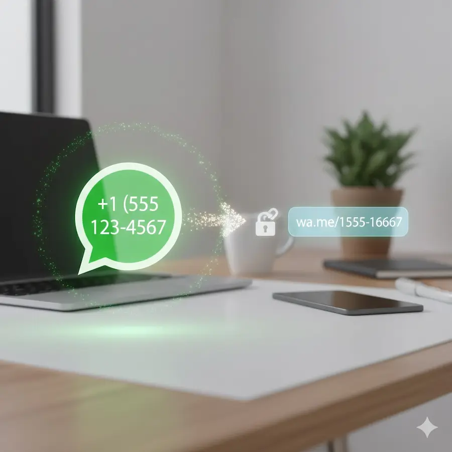خطوات تحويل الرقم الى رابط واتس اب مجانًا بأسهل وأسرع طريقة 3 خدمة تحويل الرقم الى رابط واتس اب