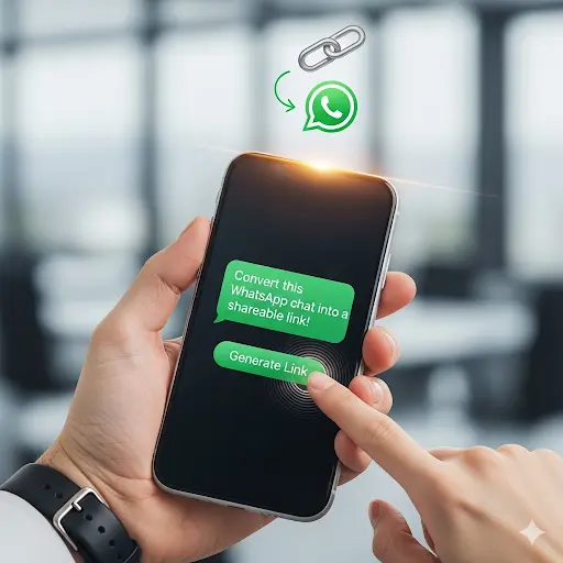 خطوات تحويل واتساب الى رابط