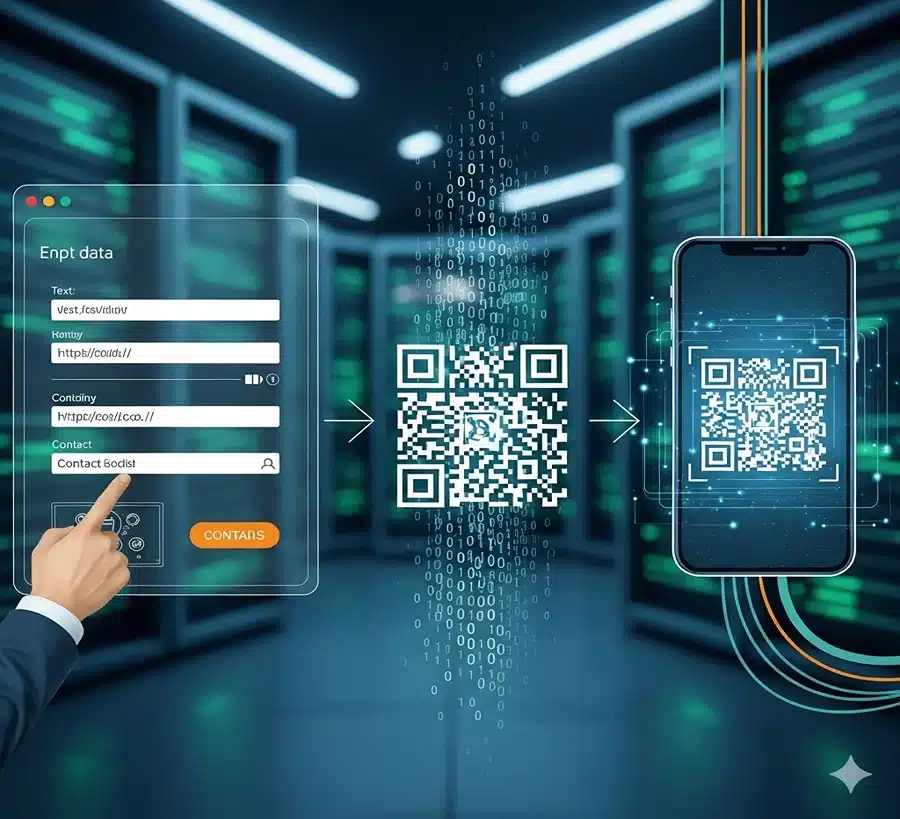 كيفية انشاء كود qr