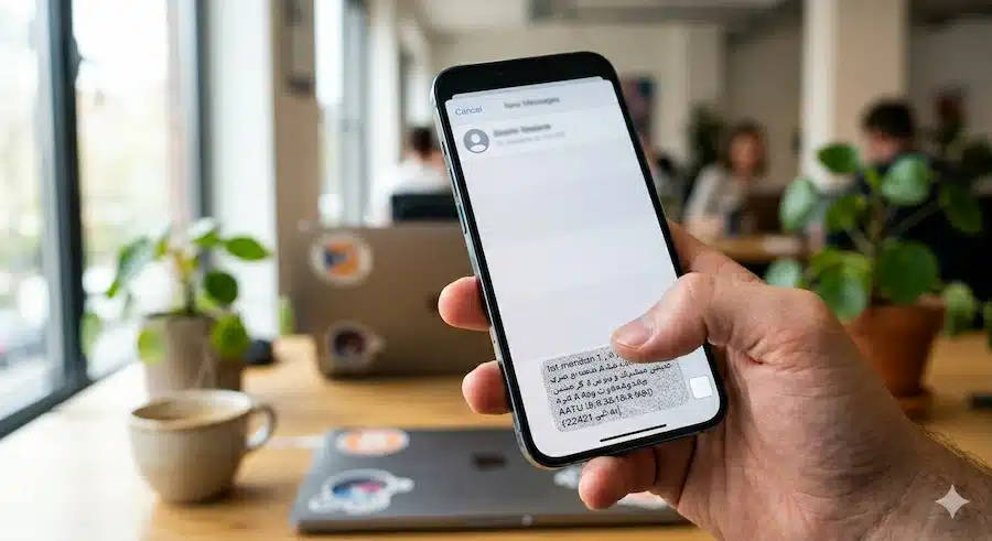 تحويل رقمي الى رابط واتساب: شرح عملي بالطريقة الصحيحة 5 هاتف ذكي يوضح فكرة فتح محادثة واتساب مع رسالة جاهزة داخل صندوق الكتابة.