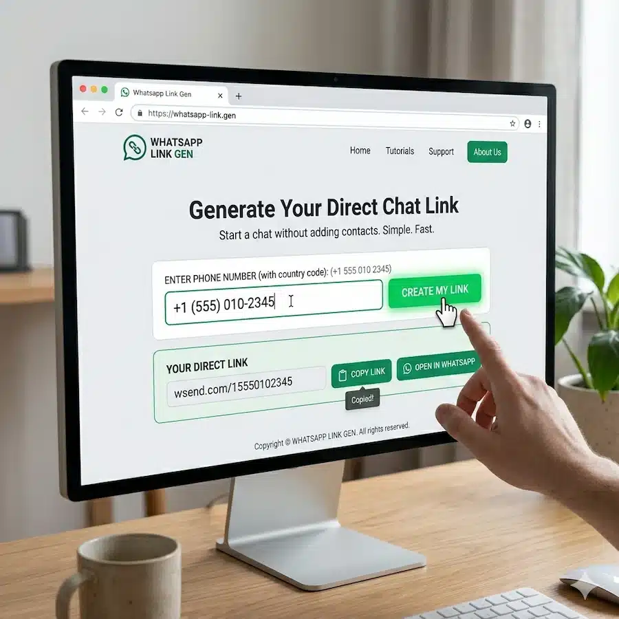 واتساب بدون حفظ رقم: طريقة فتح محادثة مباشرة برابط سريع عبر wsend.pro 2 إنشاء رابط واتساب عبر wsend