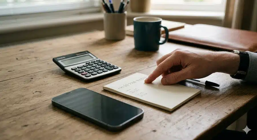 طريقة عمل رابط واتساب برقم دولي: دليل الخطوات والاستجابات التلقائية 2 شخص يراجع رقم هاتف بصيغة دولية صحيحة قبل إنشاء رابط واتساب.