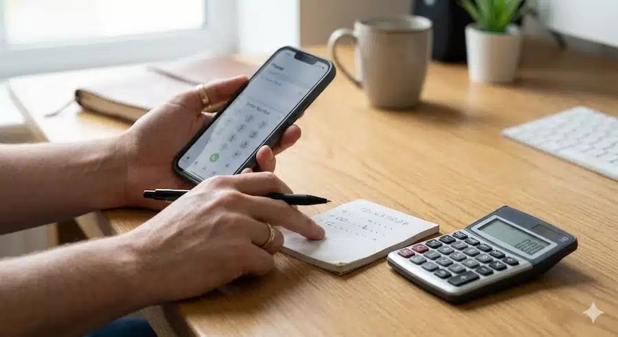 طريقة انشاء رابط واتس اب في كل الدول: الدليل السريع بصيغة wa.me 4 شخص يجهز رقم الهاتف بصيغة دولية صحيحة قبل إنشاء رابط واتساب.