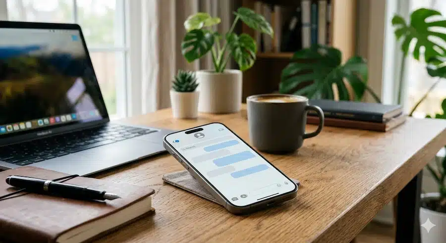 كيفية انشاء رابط واتساب يعمل في كل الدول (مع رسالة جاهزة) 2 هاتف ذكي يرمز إلى فتح محادثة واتساب مباشرة مع رقم غير محفوظ.