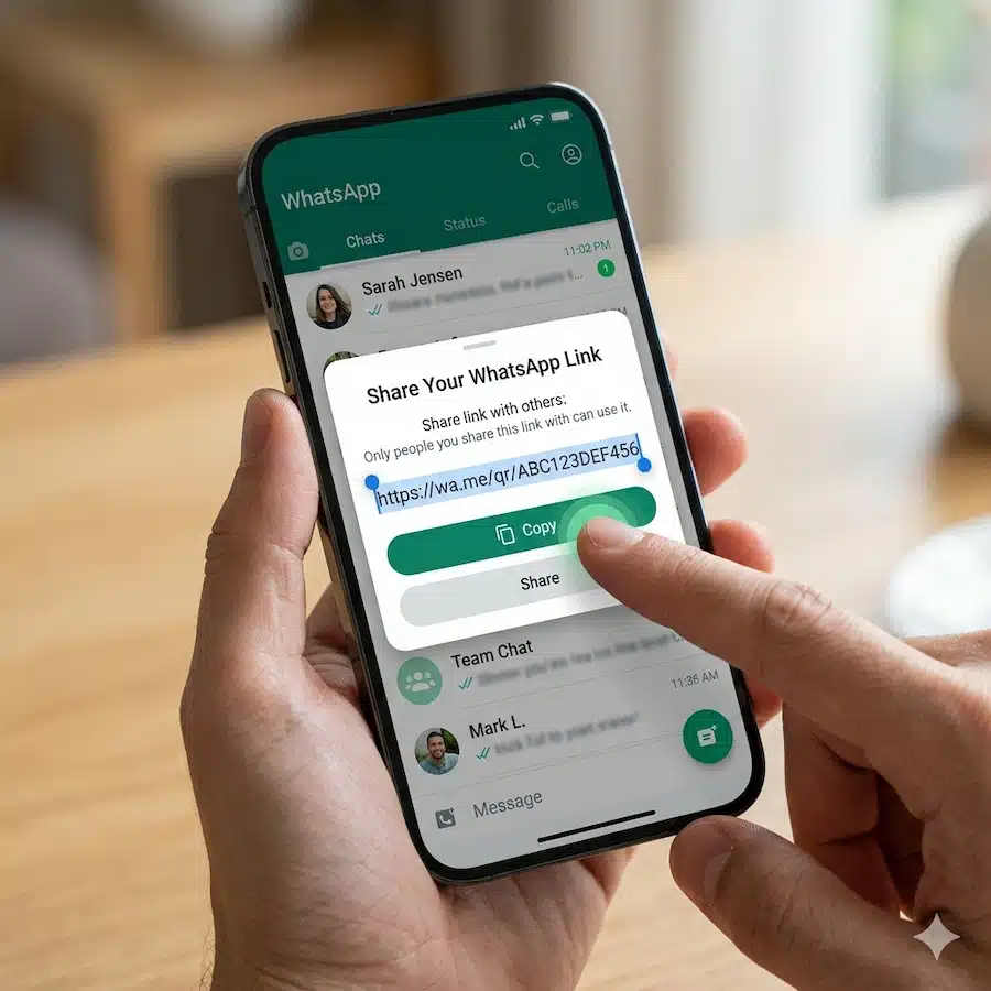 نسخ رابط الواتساب: الطريقة الأسرع لفتح محادثة مباشرة ومشاركتها 2 نسخ رابط واتساب مباشر