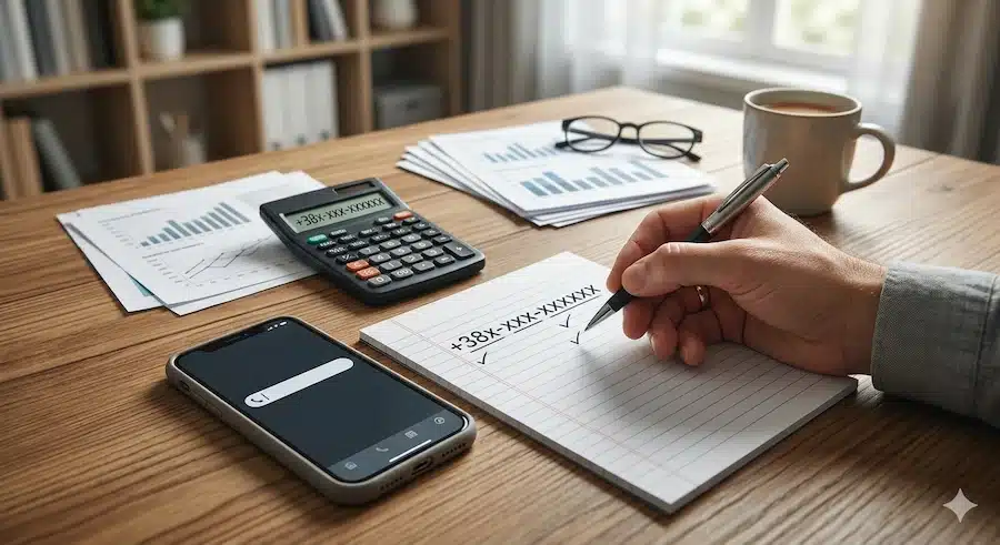 كيفية انشاء رابط واتساب يعمل في كل الدول (مع رسالة جاهزة) 4 شخص يراجع رقم هاتف بصيغة دولية صحيحة قبل إنشاء رابط واتساب.